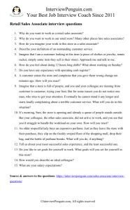 Gucci Sales Associate Interview Questions & Answers 